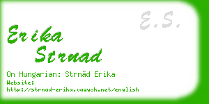 erika strnad business card